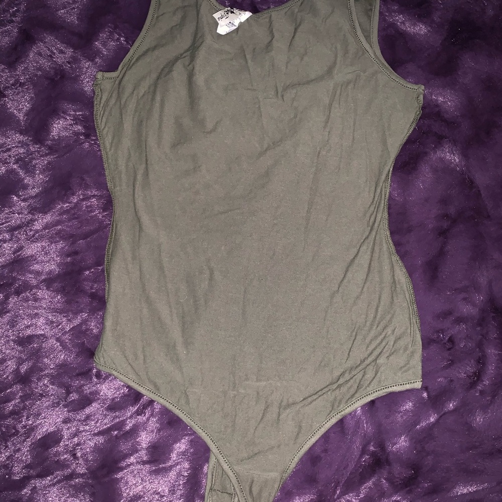 NWT green bodysuit